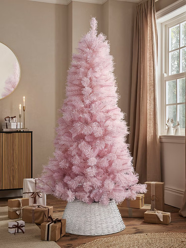 Pink unlit 5ft christmas - 6.5ft,