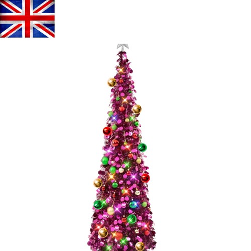 Vibrant 5ft tinsel christmas - vibrant,