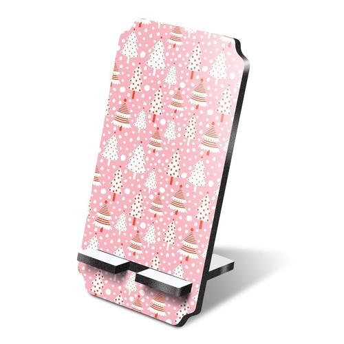 Mdf mobile phone stand pink - phone,