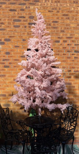 7ft pink artificial christmas - 7ft,
