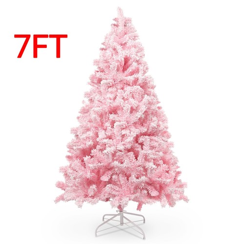 7ft pink christmas - tree, w/