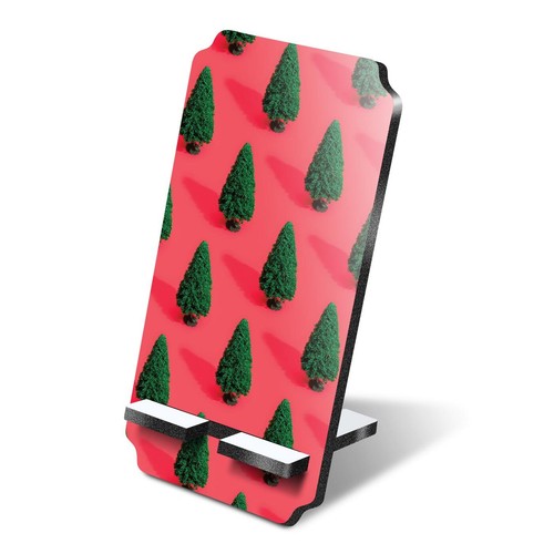 5mm mdf phone stand pink - 1x,