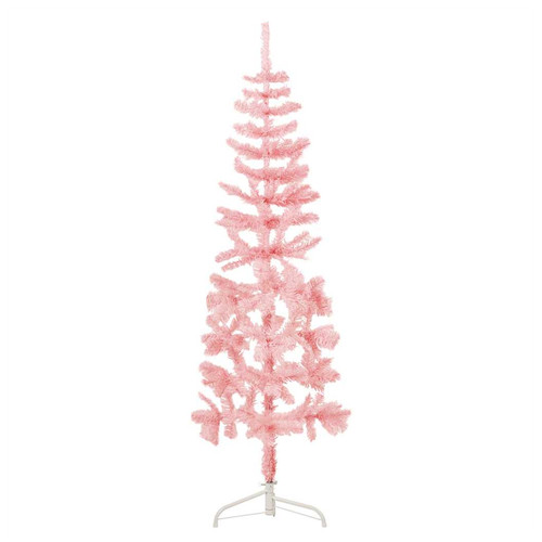 Half christmas tree 150cm pink - tree,