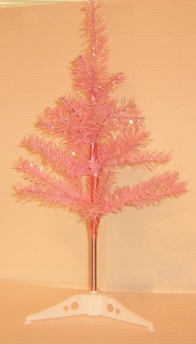 Pink christmas tree 19x10 - tree, 19x10"