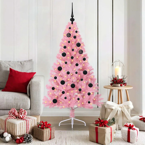 Walplus pre lit pink christmas - pre,