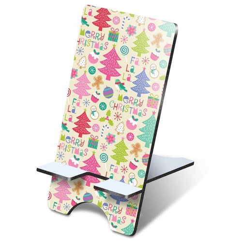 Mdf mobile phone stand - phone, pink